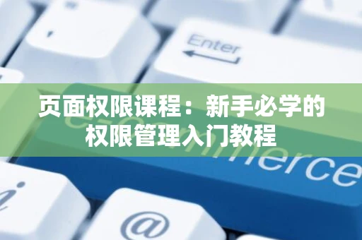页面权限课程：新手必学的权限管理入门教程