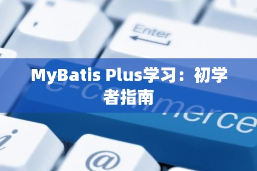 MyBatis Plus学习：初学者指南