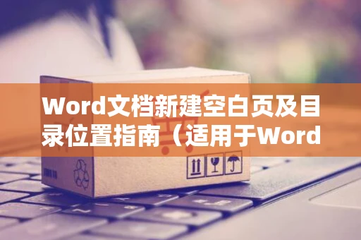 Word文档新建空白页及目录位置指南（适用于Word 2024）