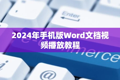 2024年手机版Word文档视频播放教程