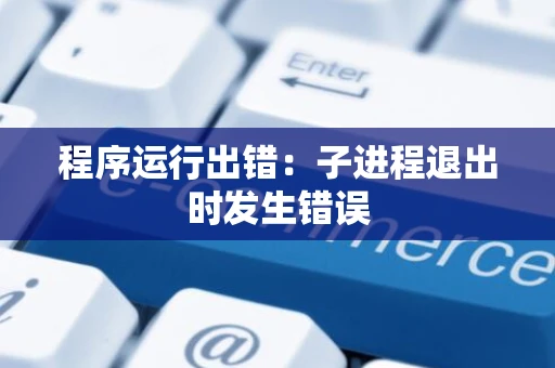 程序运行出错：子进程退出时发生错误
