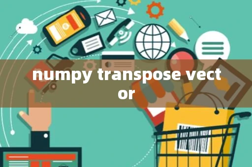 numpy transpose vector