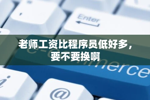 老师工资比程序员低好多，要不要换啊