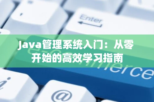 Java管理系统入门：从零开始的高效学习指南