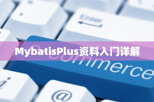 MybatisPlus资料入门详解 MybatisPlus资料入门详解
