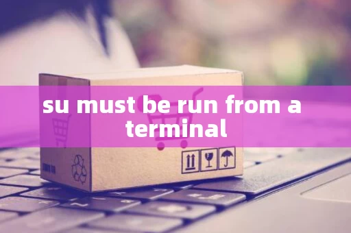 su must be run from a terminal