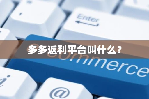 多多返利平台叫什么？