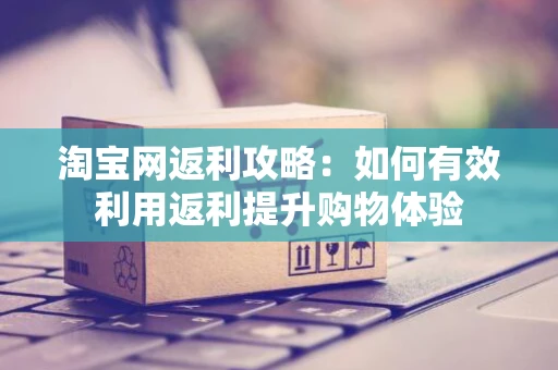 淘宝网返利攻略：如何有效利用返利提升购物体验