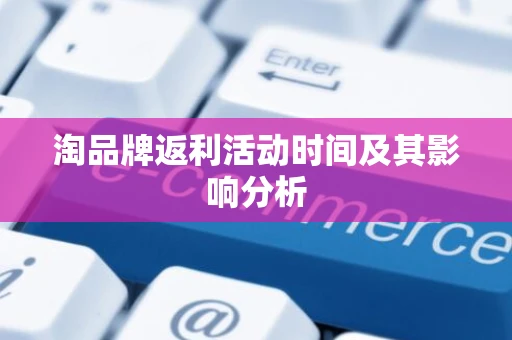 淘品牌返利活动时间及其影响分析