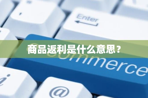 商品返利是什么意思？