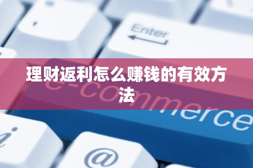 理财返利怎么赚钱的有效方法