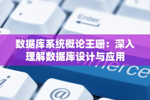 数据库系统概论王珊：深入理解数据库设计与应用